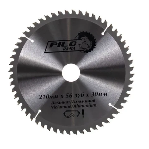 Диск пильный по ламинату и алюминию 210 мм х 56 зуб. х 30 мм 