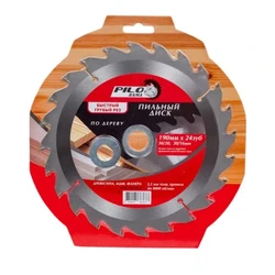 Диск пильный по дереву 190 мм х 24 зуб. х 30/20, 30/16 мм 