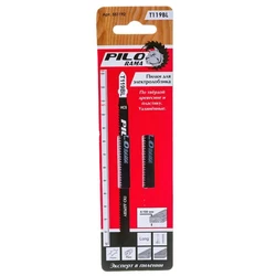 Пилки для лобзика 132х107 мм 12з/д (дер,пласт h=4-100мм) прод. распилТ119В 2 шт/карта 