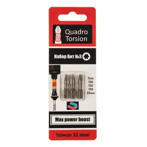 Набор бит №3 Torx 20.25.30-50 мм 