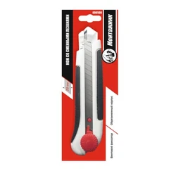 Нож 25 мм со смен. лезв. обрезиненный ABC+TRR. винт,фиксатор