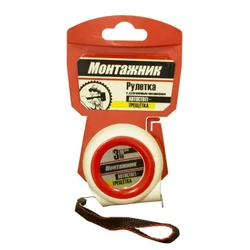 Рулетка с автостопом-трещоткой 3 м х 16 мм 