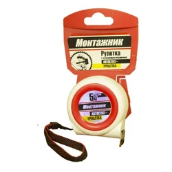 Рулетка с автостопом-трещоткой 5 м х 25 мм 