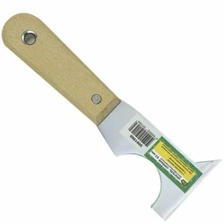 Шпатель-скребок многофункцион. стальной 63 мм с деркв. ручкой/12 шт