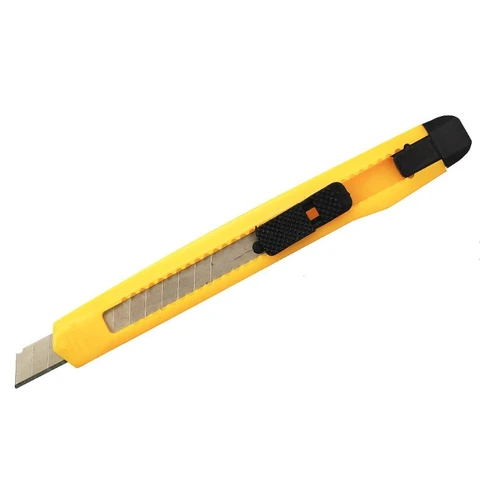 Нож 9 мм пласт. корпус, с ручн. фиксацией /60 шт.