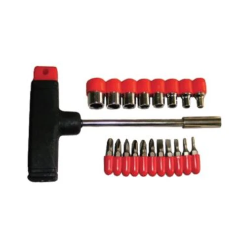 Отвертка Т - образная со сменными битами и головками