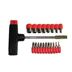 Отвертка Т - образная со сменными битами и головками