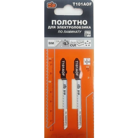 Полотно для электролобзика по ламинату 76 мм-1.4 ммТ101 AOF (2 шт.уп)