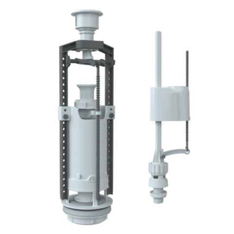 Арматура с нижней подводкой (кнопка белая) SM-N/W (UNICORN)
