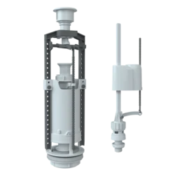 Арматура с нижней подводкой (кнопка белая) SM-N/W (UNICORN)