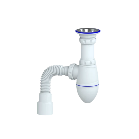 Сифон для тюльпана, умывальника прикруч. выпуск 1 1/4