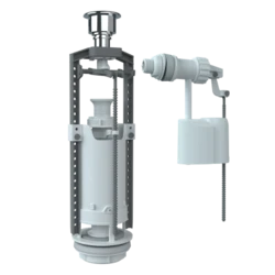 Арматура с боковой подводкой (кнопка хром) SM-B/H (UNICORN)