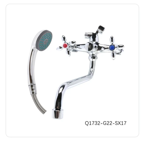 Смеситель для ванны YISEN Q1732-G22-SX17 Крест