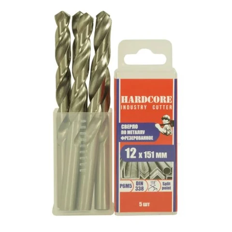 Сверло по металлу Industry cutter 12,0х151 мм Р6М5 фрез. 