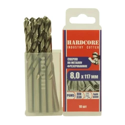 Сверло по металлу Industry cutter 8.0х117 мм Р6М5 фрез. 