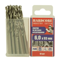 Сверло по металлу Industry cutter 6.0х93 мм Р6М5 фрез.