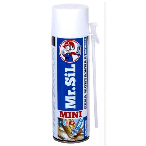 Пена бытовая MINI всесезонная 500 мл Mr. SIL /12 шт
