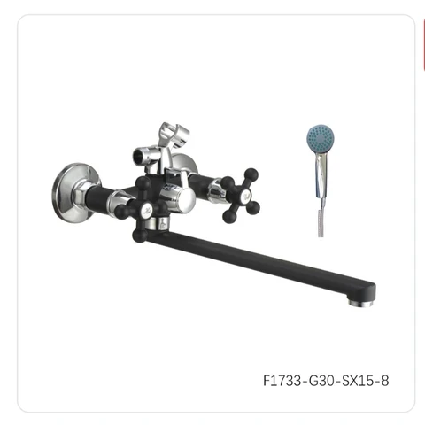 Смеситель для ванны YISEN F1733-G30-SX15-8 Крест