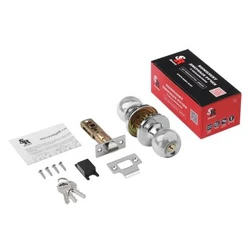 Ручка-Защелка ЗШ-01 ISPARUS (хром) ключ/фикс.