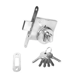 Замок врезной цилиндровый ЗВ 1-000(ЗВ1-А) - ригель плоск. 6 ключей/вертушка Антал/30 шт.