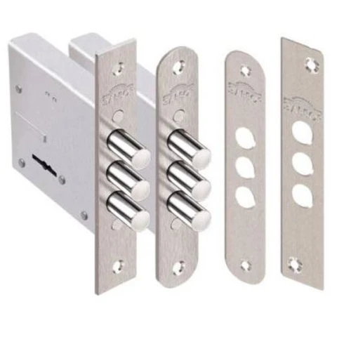 Замок врезной сувальдный +тяги 3 ригеля REX 1.4/25 шт.