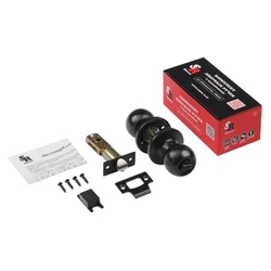 Ручка-Защелка ЗШ-03 ISPARUS (черная) фикс.