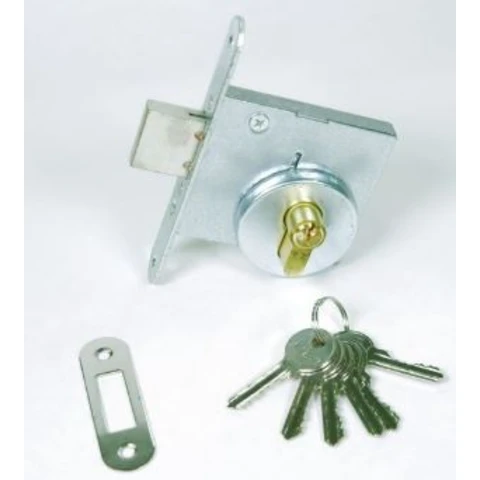 Замок врезной цилиндровый Антал ЗВ 1-1 (ЗВ1) 5 англ. ключ/вертушка